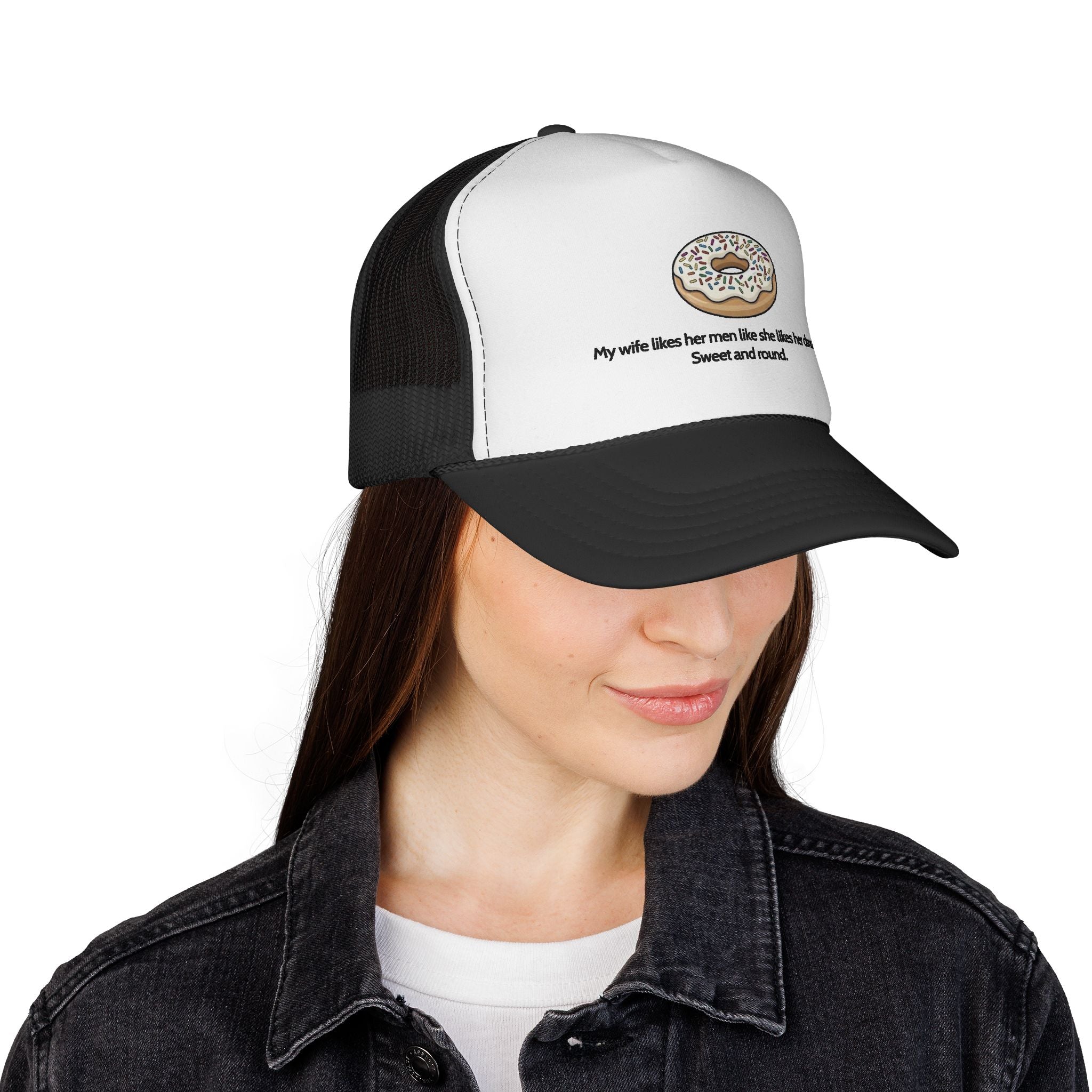 Donut “Sweet & Round” Joke Trucker Cap – HUMORWEAR ETC.