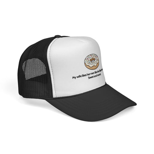 Donut “Sweet & Round” Joke Trucker Cap – HUMORWEAR ETC.