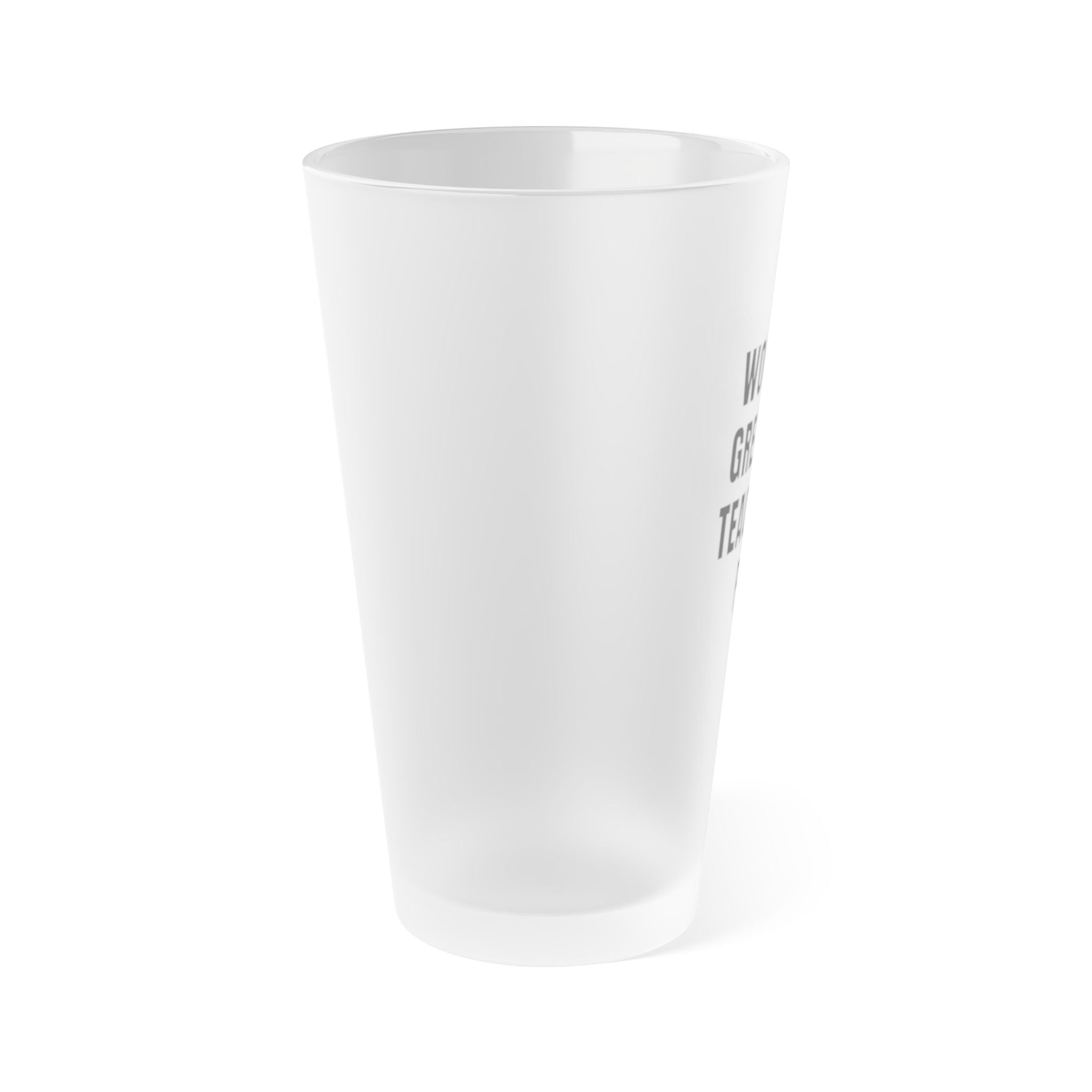 “World’s Greatest Teacher’s Pet” 16oz Frosted Pint Glass - *Y. U. M. KITCHEN GEAR (*Yuck! Ugh! Man, that’s bad!)