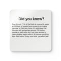 ‘Did You Know?’ Coasters; Clean Water Trivia (Set of 4) — *Y. U. M. KITCHEN GEAR (*Yuck! Ugh! Man, that’s bad!)