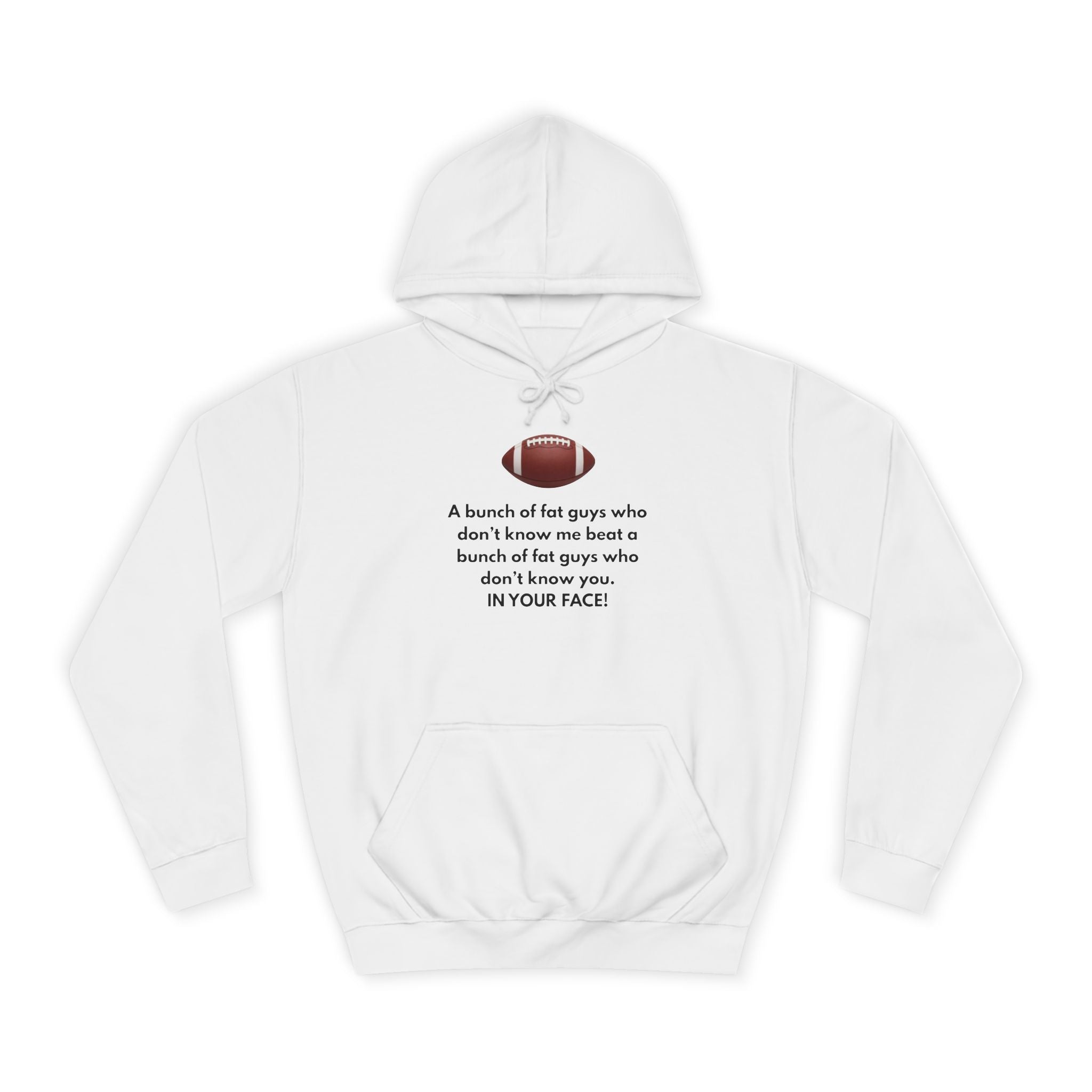 Football Fat Guys Hoodie - HUMORWEAR ETC.
