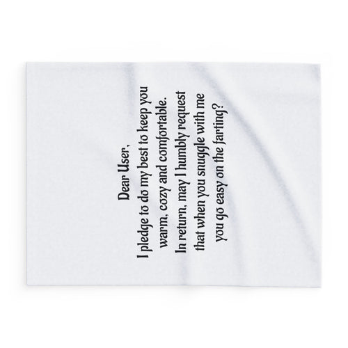 Don’t Fart Cozy Fleece Blanket — JK HOME DECOR
