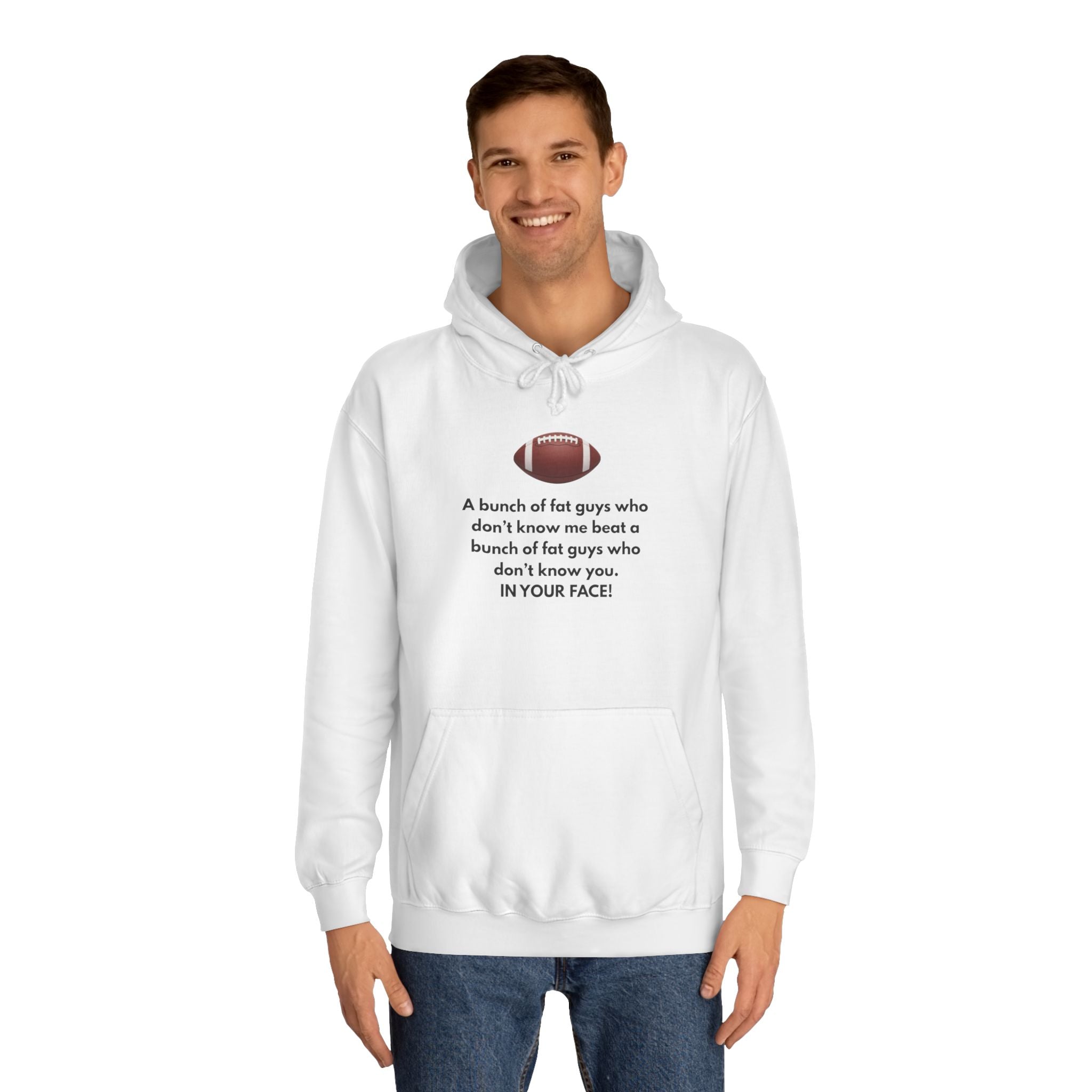 Football Fat Guys Hoodie - HUMORWEAR ETC.