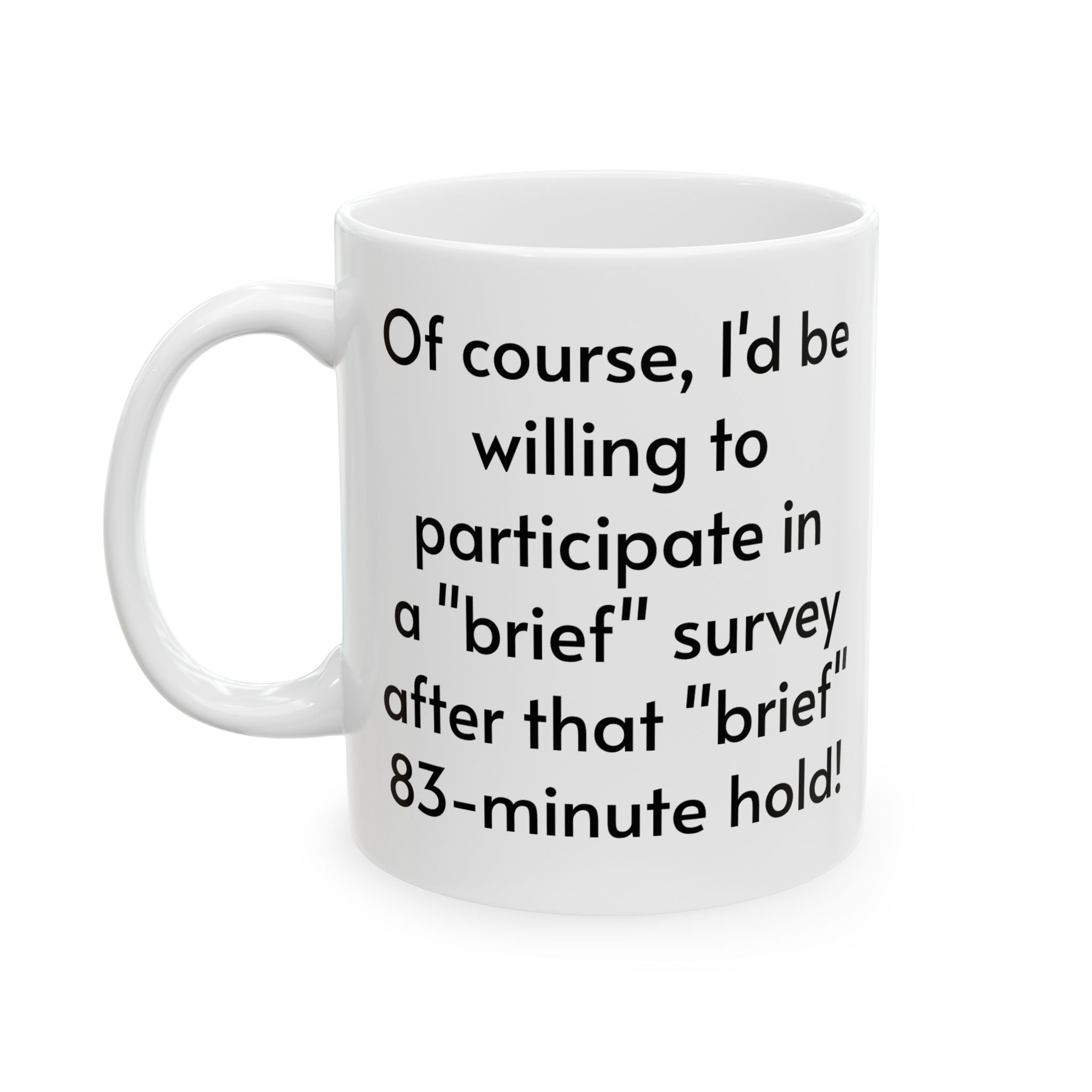 “Brief” Survey Ceramic Mug (11 oz, 15 oz) - *Y. U. M. KITCHEN GEAR (*Yuck! Ugh! Man, that’s bad!)